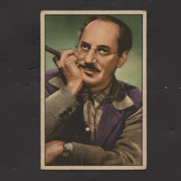 1953 BOWMAN TELEVISION AND RADIO STARS GROUCHO MARX CARD - Picture 1 of 2